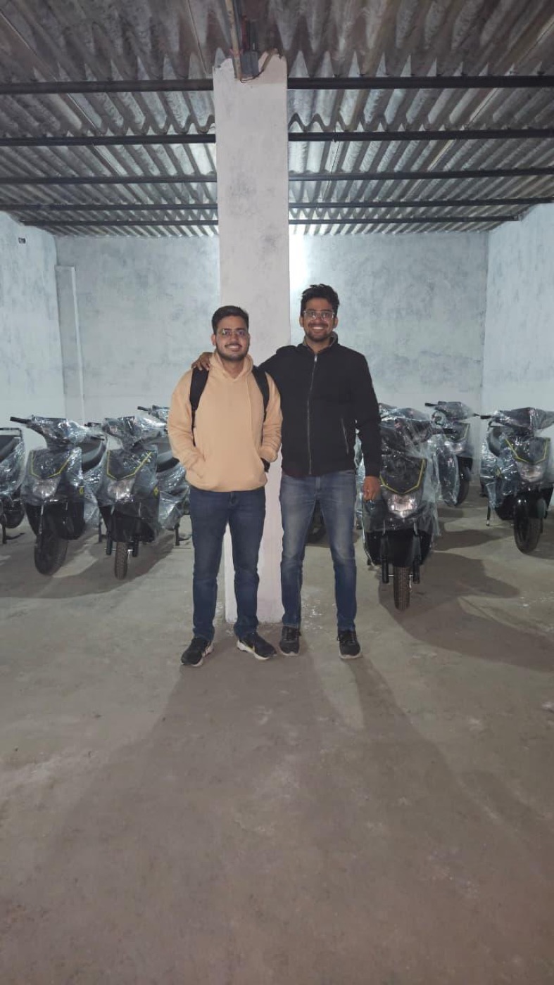 With co-founder at the Flex EV fleet hub